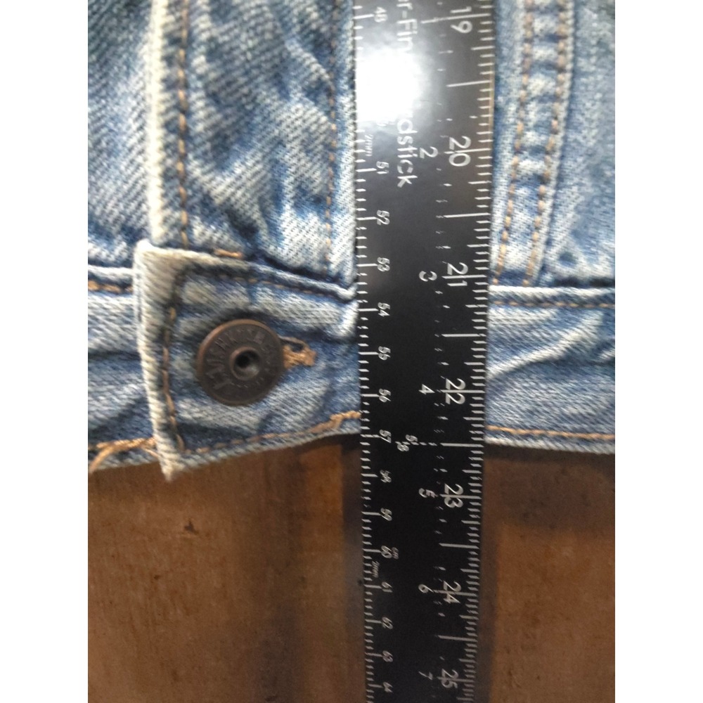 OshKosh Bgosh Kids Blue Denim 100% Cotton Jacket Light Wash Snap Front Size 14 - Picture 6 of 8